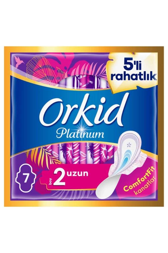 ORKİD Platinum Uzun (boy 2) 7 Adet Hijyenik Ped
