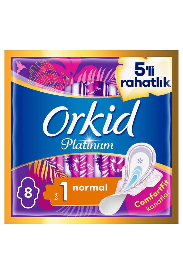 ORKİD Platinum Normal (boy 1) 8 Adet Hijyenik Ped
