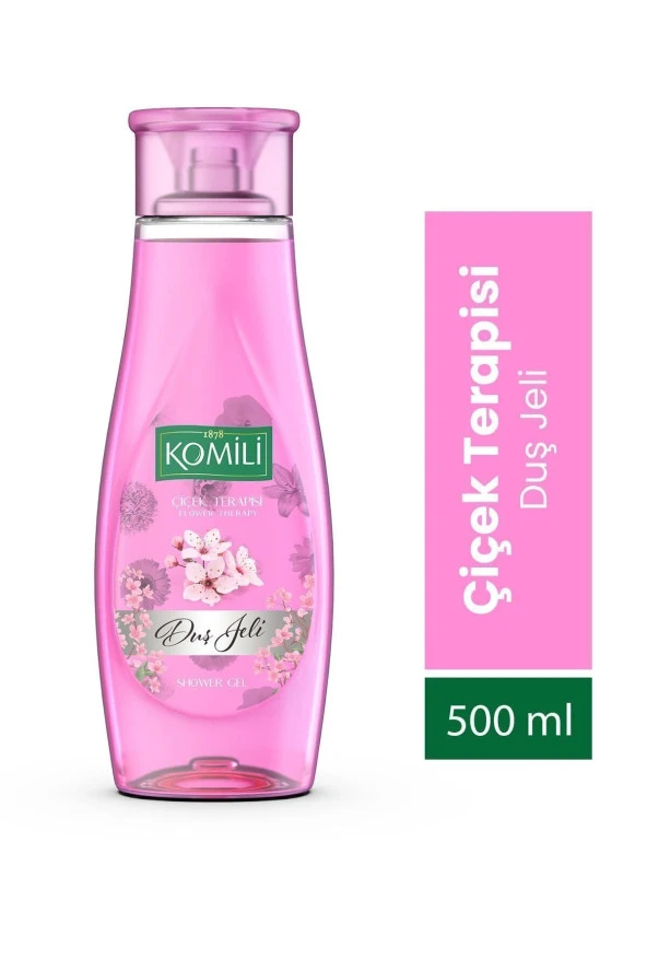 KOMİLİ Çiçek Terapisi Vegan Duş Jeli - Bahar Çiçekleri Kokulu - 500 ml