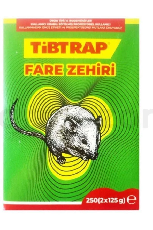 TİPTRAP Tibtrap Fare Zehiri 125 Gr 2'li