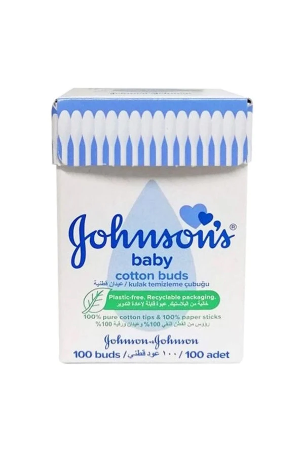 JOHNSON & JOHNSON Johnson's Baby Kulak Temizleme Çubuğu 100 Adet