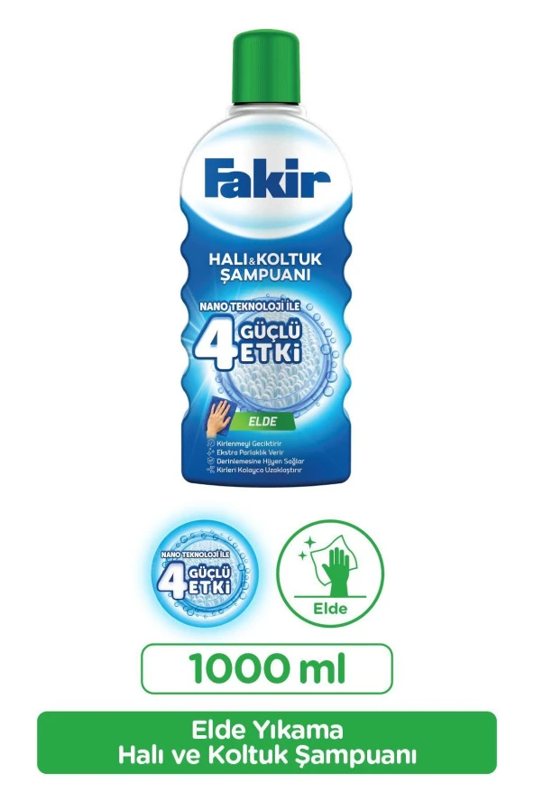 FAKİR Elde Nano Teknolojili Halı Ve Koltuk Şampuanı 1000 ml