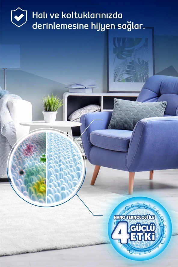 FAKİR Makine Klasik Nano Teknolojili Halı Ve Koltuk Şampuanı 1000 ml - 4
