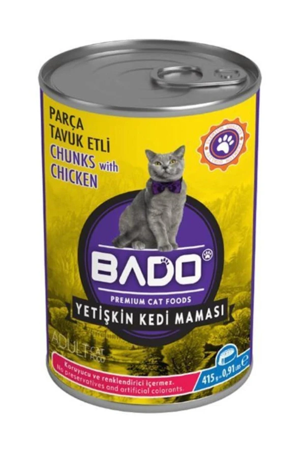 BADO Yetişkin Tavuk Etli Kedi Maması 415 gr