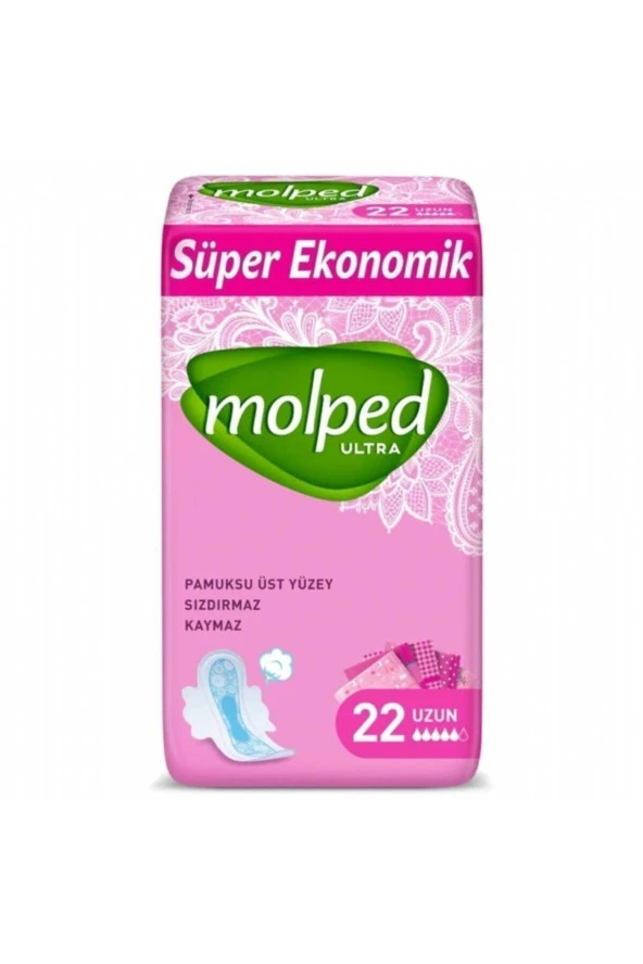 MOLPED Ultra Kuruluk Garantisi Anatomik Uzun Süper Ekonomik 22'lı