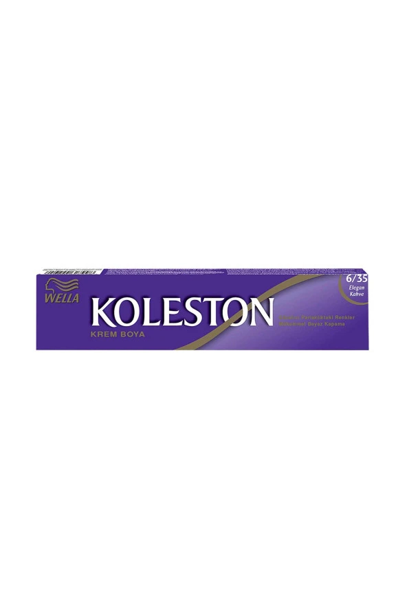 WELLA Koleston Single Tüp Boya 6/35 Elegan Kahve - Resim 2
