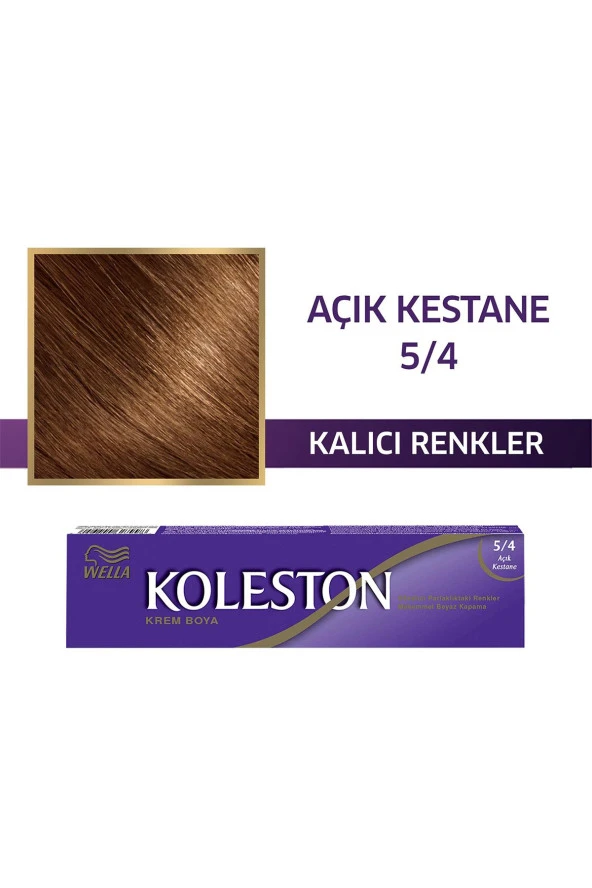 Wella Koleston Single Tüp Boya 5/4 Açık Kestane