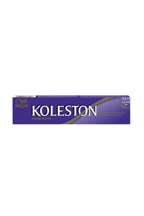 WELLA Koleston Single Tüp Boya 11/1 Açık Küllü Sari - Resim 2