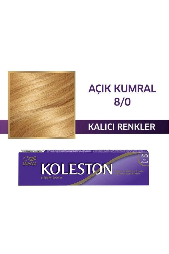 WELLA Koleston Single Tüp Boya 8/0 Açık Kumral