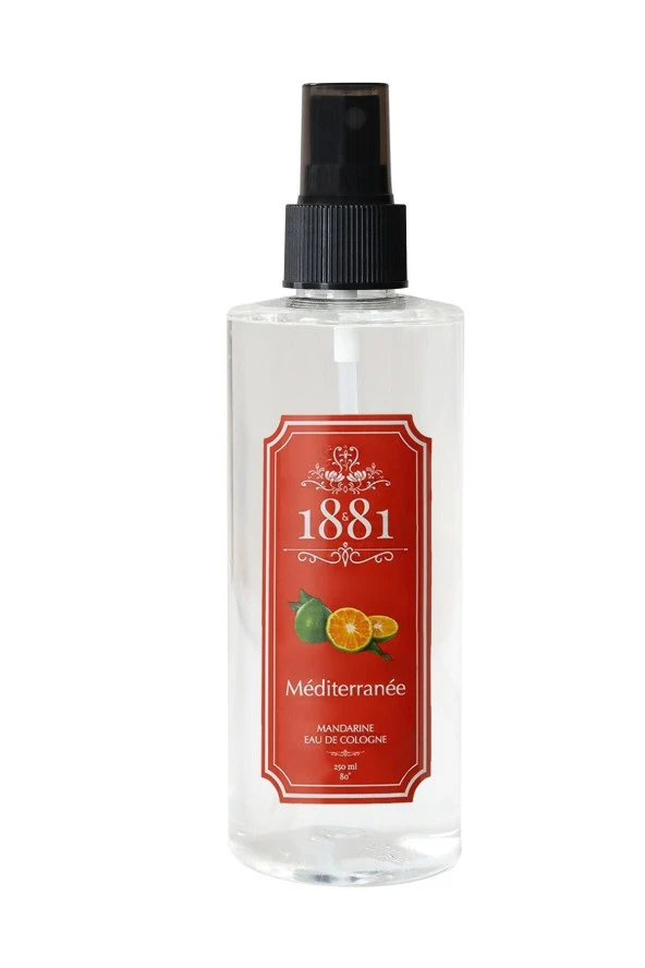 1881 KOLONYA 1881 Méditerranée Mandarine Sprey Kolonya 250 ml (PET)