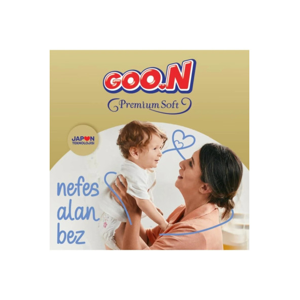 Goo.n Premium Soft 1 Numara Süper Yumuşak Yenidoğan Bant Bebek Bezi - 50 Adet - 3