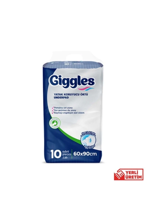 GİGGLES Yatak Koruyucu Örtü 60x90 10 Adet