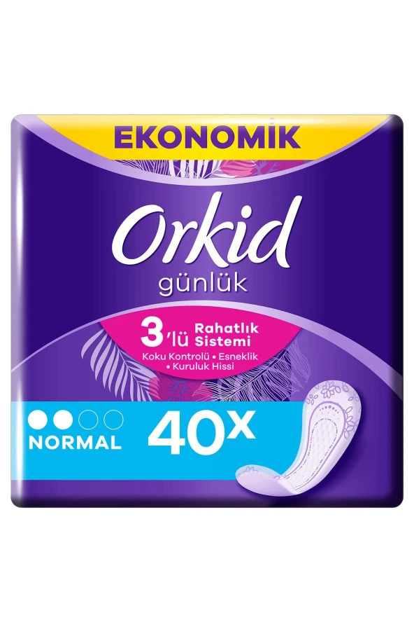 ORKİD Günlük Ped Normal 40 Adet Ekonomik Paket