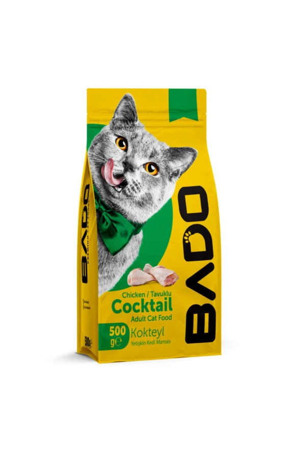 BADO Yetişkin Kedi Maması Kokteyl 500gr