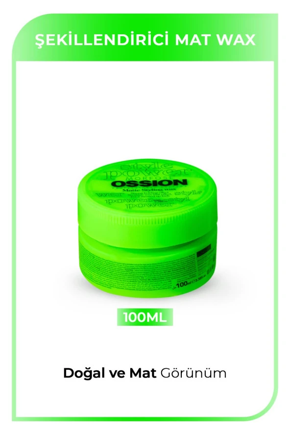 MORFOSE Ossion Mat Saç Şekillendirici Wax 100 ml