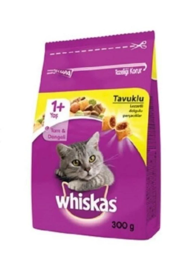 WHİSKAS Tavuklu Adult Kedi Maması 300 gr