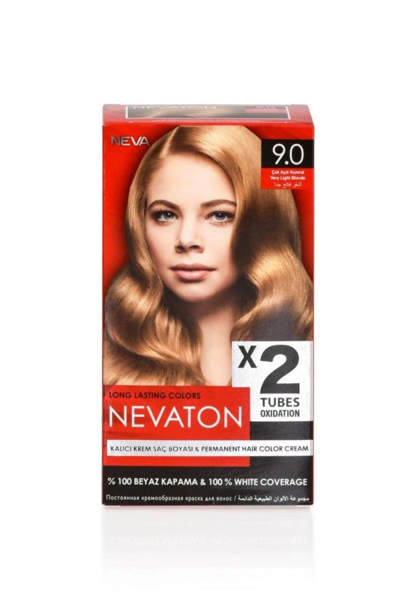 NEVATON 2 Li Saç Boyası 9.0 Çok Açık Kumral ürün görseli