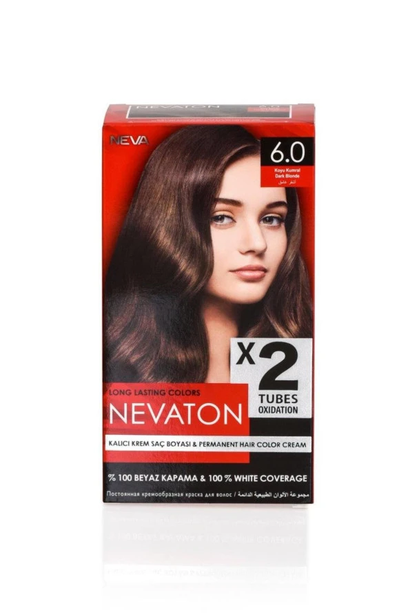 NEVATON 2 Li Saç Boyası 6.0 Koyu Kumral ürün görseli 1