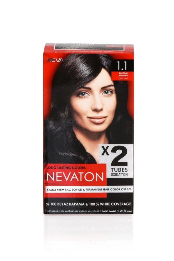 NEVATON 2 Li Saç Boyası 1.1 Mavi Siyah ürün görseli