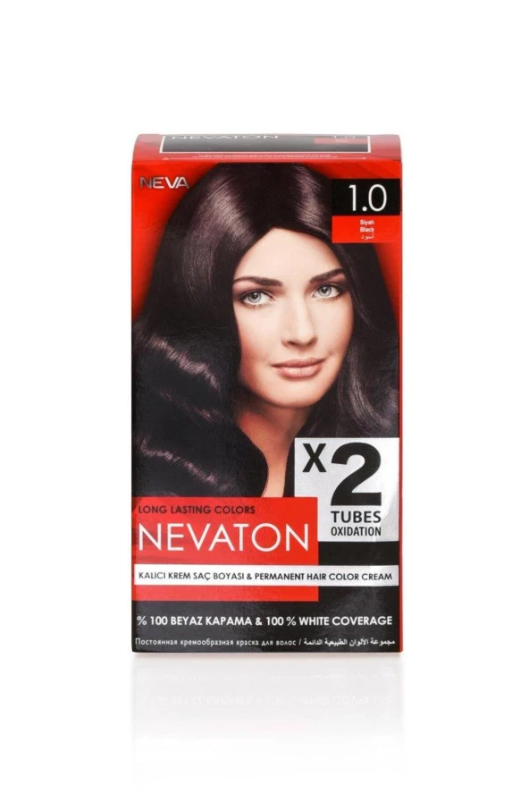 NEVATON 2 Li Saç Boyası 1.0 Siyah ürün görseli 1
