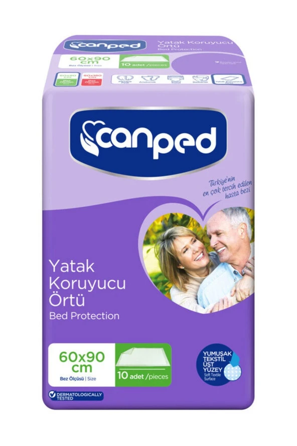 CANPED Yatak Örtüsü 60x90cm 10lu