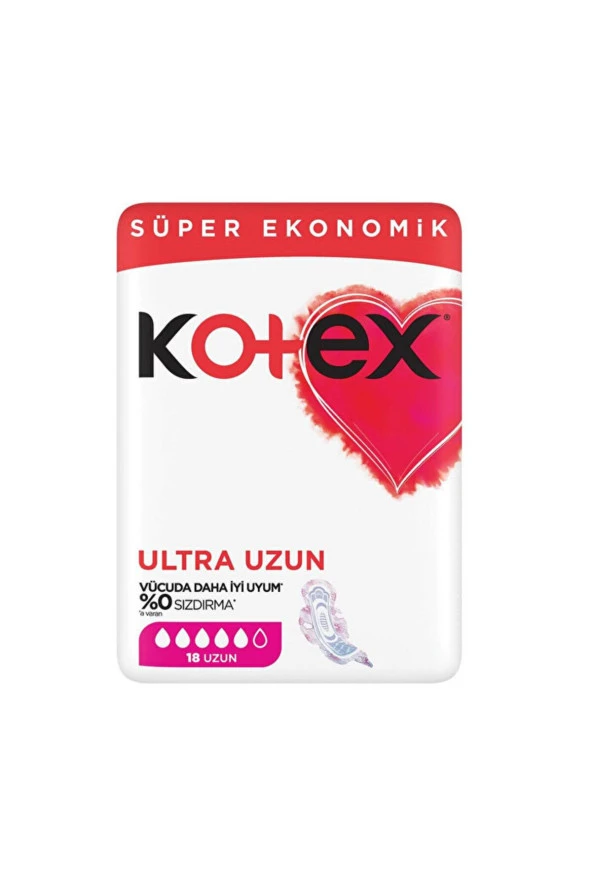 KOTEX Ultra Quadro Süper Eko Uzun 18 Li