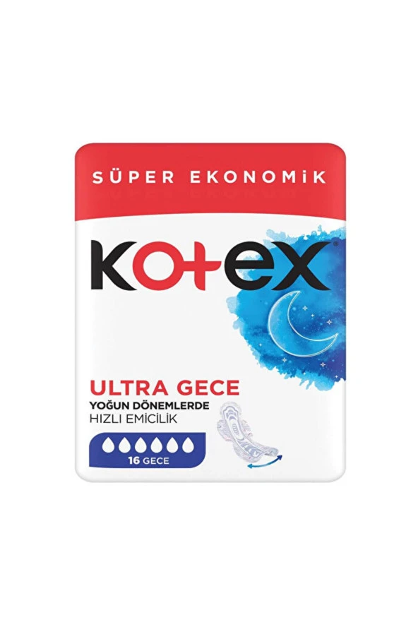 KOTEX Ultra Quadro Süper Eko Gece 16 Lı