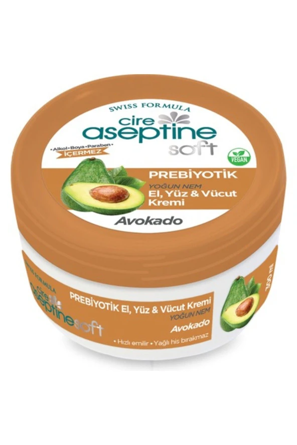 CIRE ASEPTINE Soft Avokado Prebiyotik Nemlendirici Bakım Kremi 300 ml ürün görseli