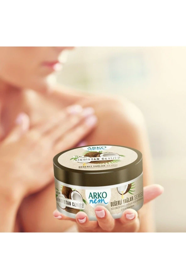 ARKO Nem Değerli Yağlar Kremi Hindistan Cevizi 250 ml - Resim 2