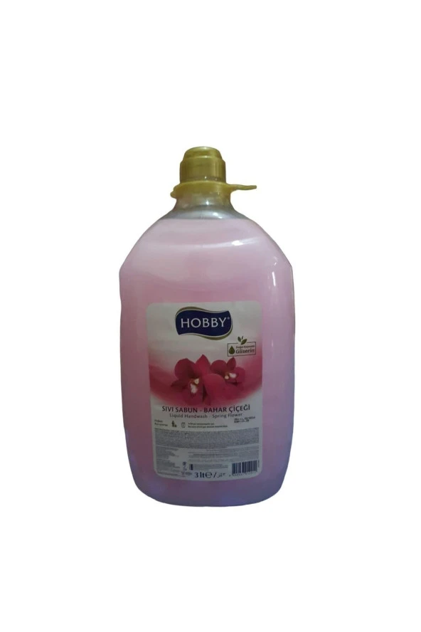 HOBBY Sıvı Sabun Gliserinli 3 L. Pembe Bahar Çiçeği