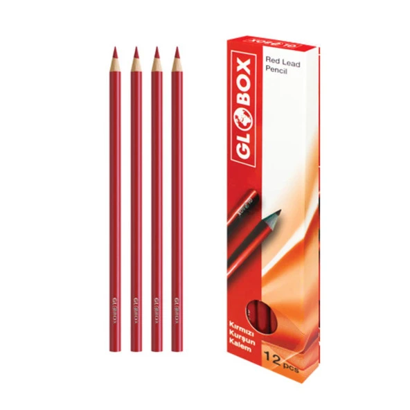 Globox Kurşun Kalem 12 li ve Globox Kırmızı Kopya Kalemi 12 li - 3