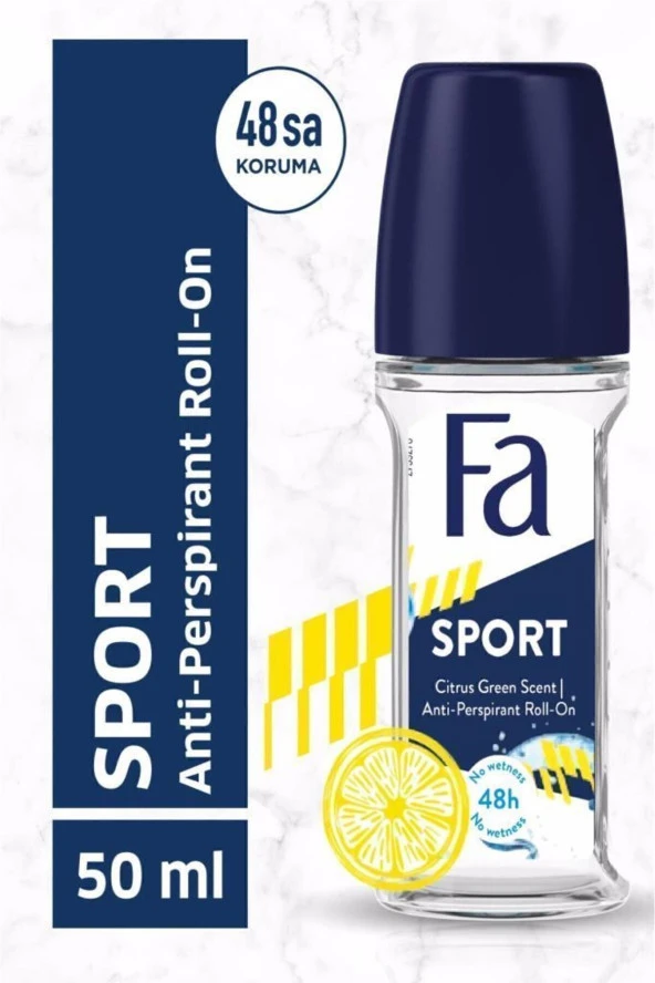 FA Men Sport Yeşil Turunçgil Ferahlığı Roll-on 50 ml ürün görseli