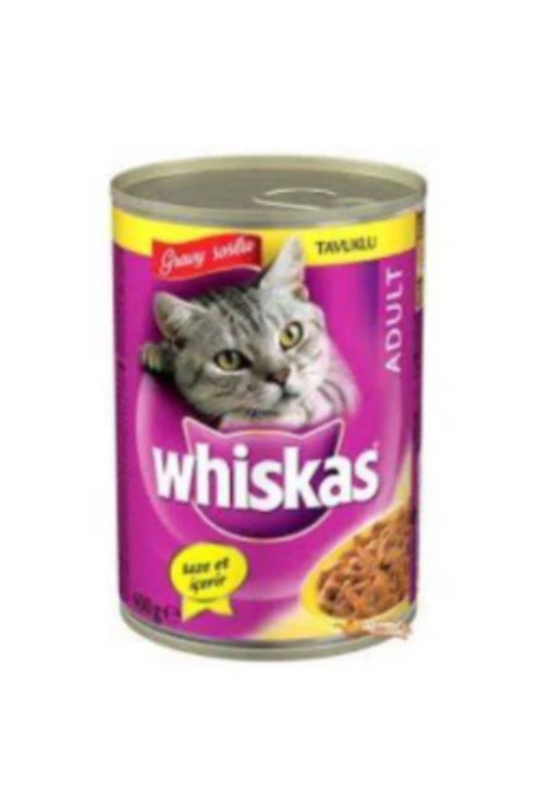 WHİSKAS Kedi Maması Konserve  Tavuk 400 gr