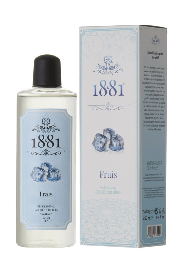 1881 KOLONYA Frais Kolonya 250 Ml Cam Şişe 80 Derece