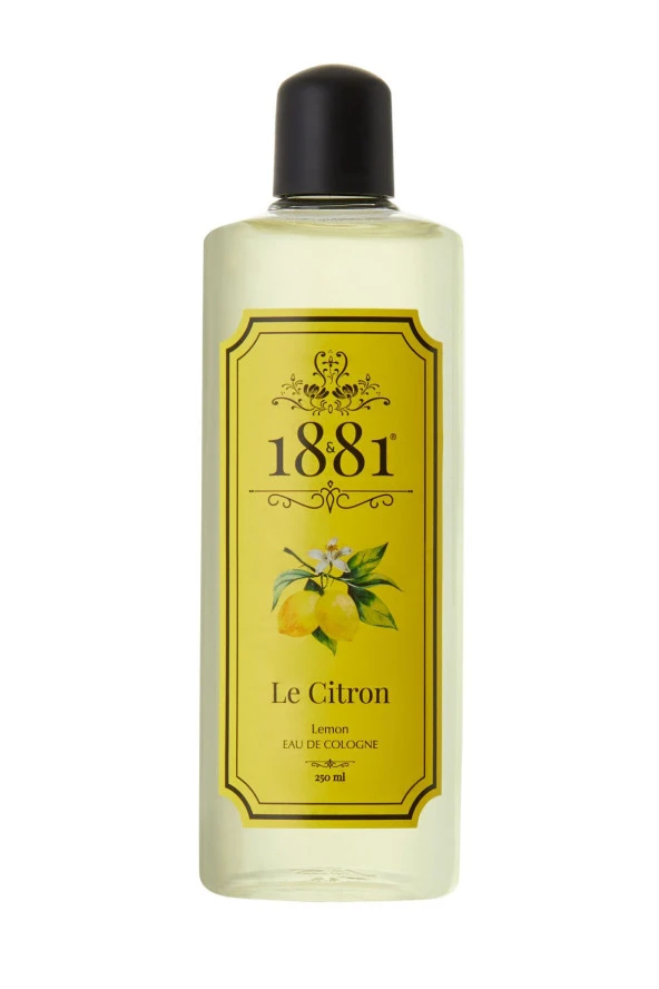 1881 KOLONYA Le Citron Limon Kolonya 250 Ml Cam Şişe 80 Derece