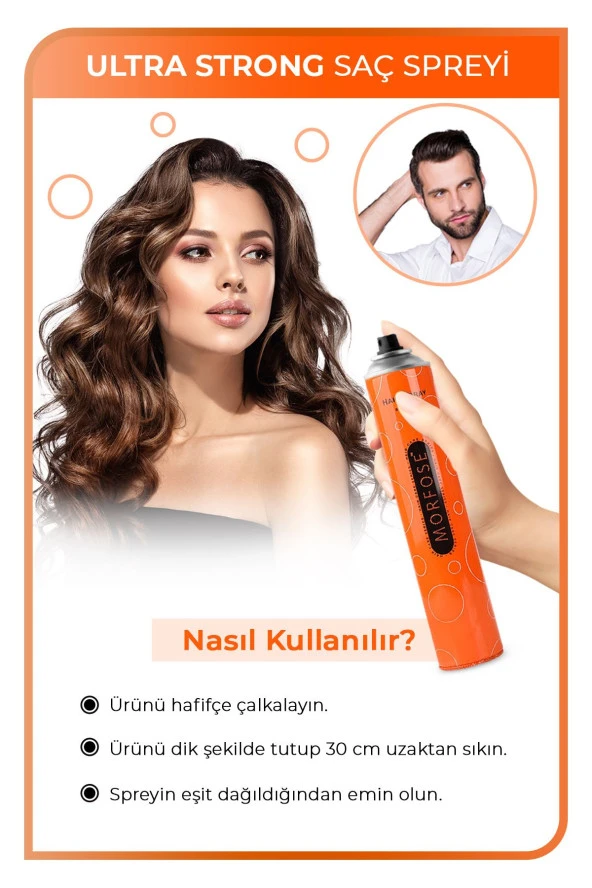 MORFOSE Saç Spreyi Ultra Strong 400 Ml-ultra Güçlü Dış Etkenlere Karşı Kalıcı Tutuş - 3