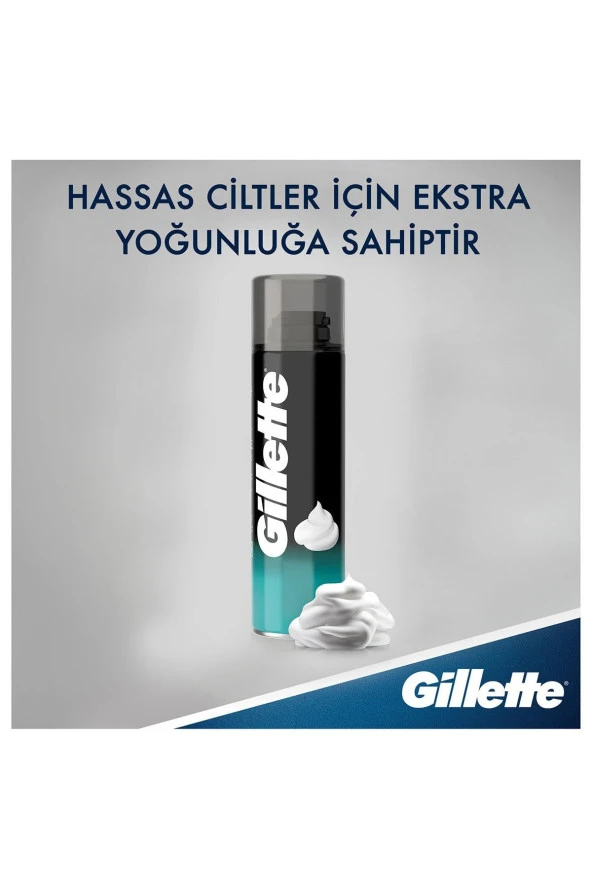 GİLLETTE Tıraş Köpüğü 200 ml Hassas Ciltler - 4