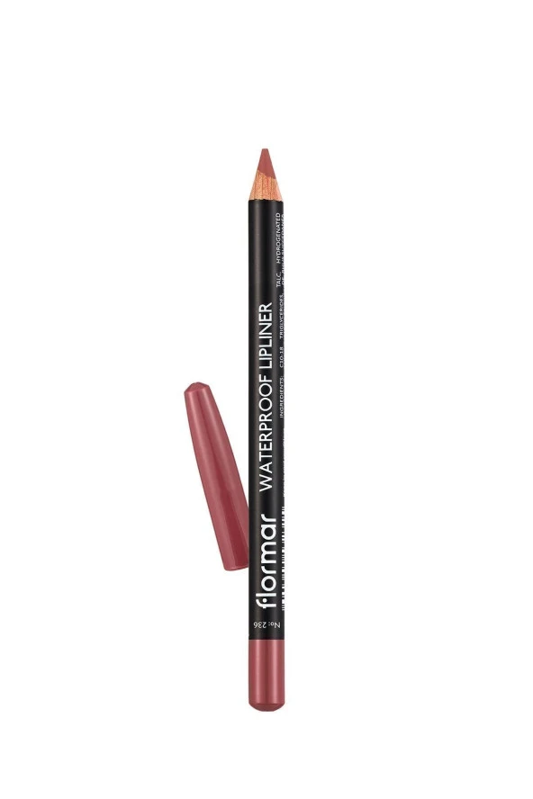 FLORMAR Suya Dayanıklı Dudak Kalemi (KAHVE) - Waterproof Lipliner - 236 Nut Cookie - 8690604567492 - 2