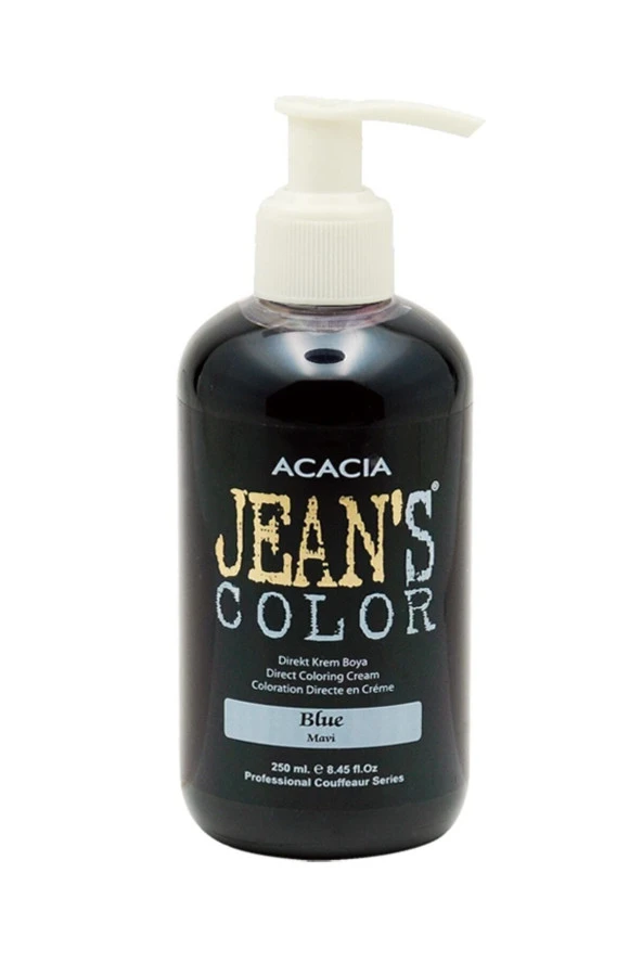 ACACİA Jean's Color Mavi 250ml. Blue Amonyaksız Balyaj Renkli Saç Boyası