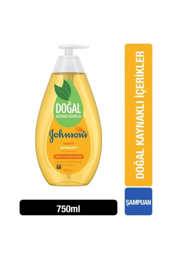 JOHNSON'S Saç Şampuanı & Klasik Göz Yakmayan Hassas Saçlar Ve Bebekler Için 750 ml