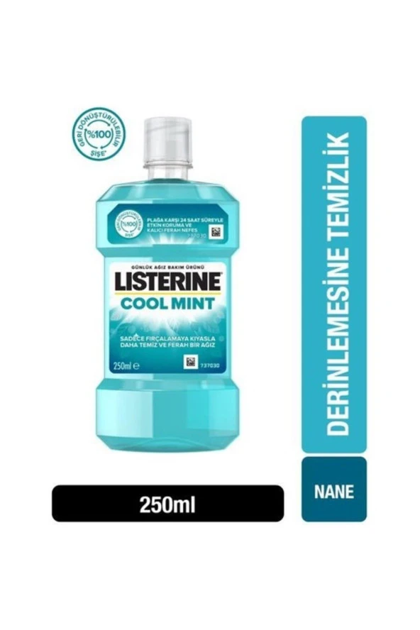 LİSTERİNE Cool Mint Nane Aromalı Ağız Çalkalama Suyu 250 ml