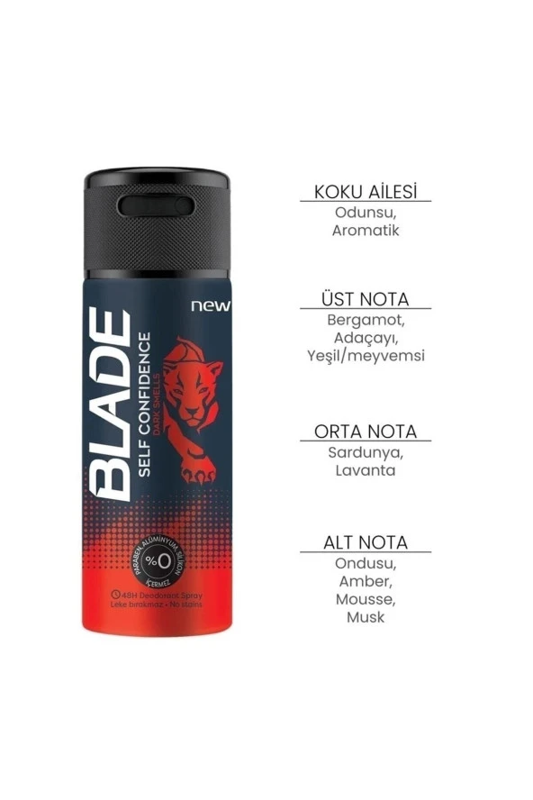 BLADE Self Confıdence Deodorant - Resim 2