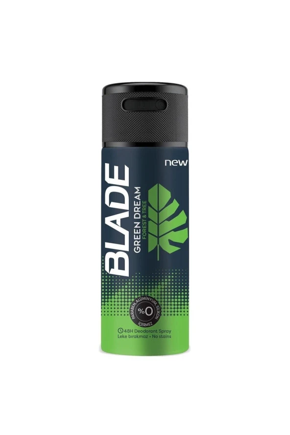 BLADE ( KİL MASKESİ HEDİYE ) Blade Green Dream Erkek Deodorant 150ml ( 1 ADET )