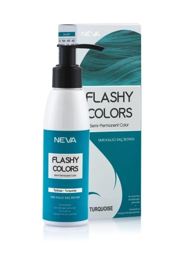 FLASHY COLORS Yarı Kalıcı Saç Boyası - Turquoise / Turkuaz 100 ml