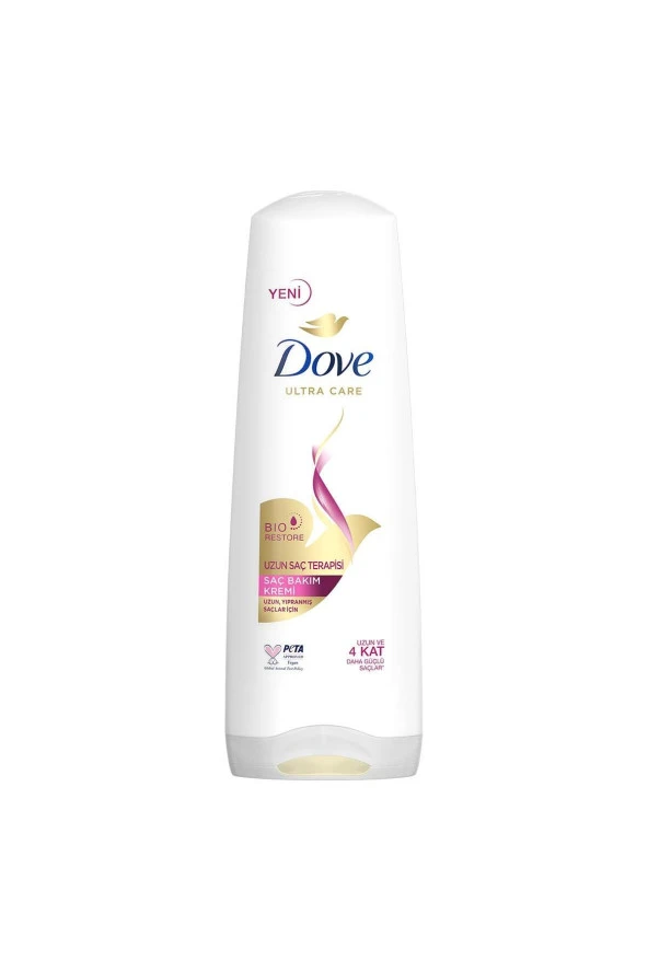 DOVE Ultra Care Saç Bakım Kremi Uzun Saç Terapisi Uzun Yıpranmış Saçlar Için 350 ml - Resim 2