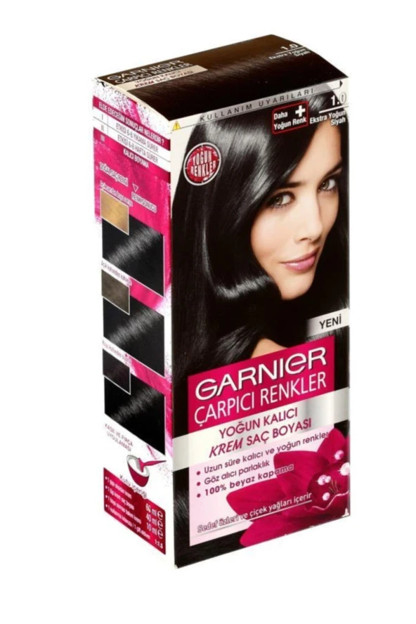 GARNİER Çarpıcı Renkler 1.0 Ekstra Yoğun Siyah Saç Boyası