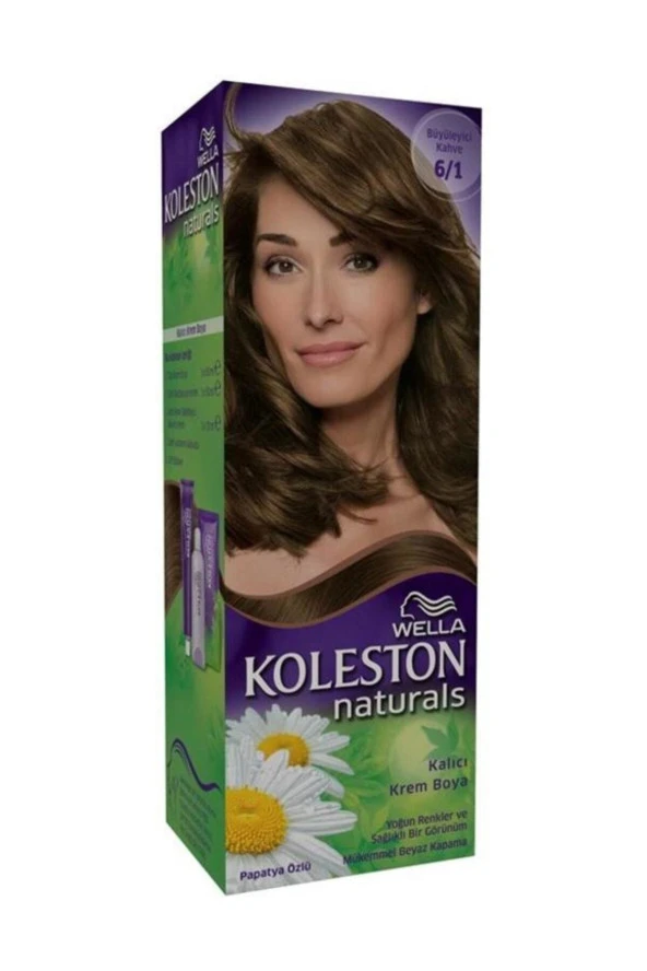 WELLA Naturals Kalıcı Krem Saç Boyası - 6.1 Büyüleyici Kahve