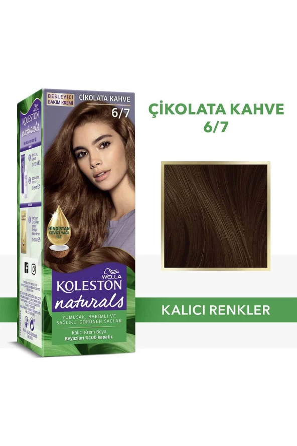 WELLA Koleston Naturals Saç Boyası 6/7 Çikolata Kahve