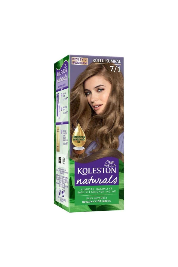 WELLA Koleston Naturals Saç Boyası 7/1 Küllü Kumral - Resim 2