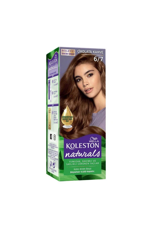 Wella Koleston Naturals Saç Boyası 6/7 Çikolata Kahve - 2